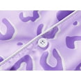 thumbnail image 3 of Beezizac Pajama for Little & Big Girls Satin Silky Leopard Purple Set Cute comfy Outfit Kid Size 12, 3 of 7