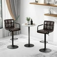 Furnimart 30" Artificial Sherpa Upholstered Bar Stool, Adjustable