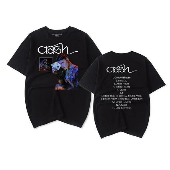 Kehlani Merch Crash 2024 Album T-shirt Women Men Casual Fashion Short Sleeve Tee