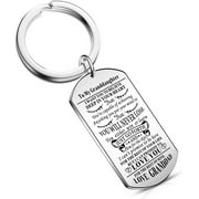 Inspirational Gift for Granddaughter Grandson from Granddad Grandpa Grandfather Keychain Gifts Birthday from Granddad