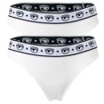 thumbnail image 1 of CHIARA FERRAGNI Brazilian Brief para Mujer Pack de 2 - Slip, Algodón Elástico, Cintura con Logotipo, uni Blanco L (Large), 1 of 3