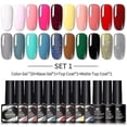 thumbnail image 1 of Juego de esmaltes de uñas en gel, 20 piezas Kit de esmaltes en gel de color neón con gel base, capa superior y capa superior mate, 1 of 1