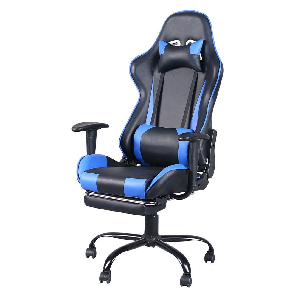New Gaming Chair High-back Office Chair Racing Style Lumbar Support & Headrest 