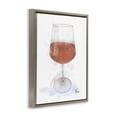 thumbnail image 3 of Stupell Industries Modern Rosé in Glass Food & Beverage Painting Brown Floater Framed Canvas Art Print Wall Art, 25 x 31, 3 of 9