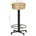 thumbnail image 4 of vidaXL Bar Stools 2 pcs 66 cm Solid Mango Wood, 4 of 5