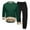 Green, variant on SGMVNU Men Sweatsuits Sets Fall Winter Hoodie Men's Round Neck Solid Color Loose Thermal Underwear Set For Men Casual Athletic Long Sleeve Outfit Sweatshirt Suit Set(Wine, 5XL)