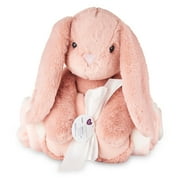 Parent's Choice Baby & Toddler Pink & White Hearts Blanket and Plush Bunny Toy Set for Baby Boy or Baby Girl