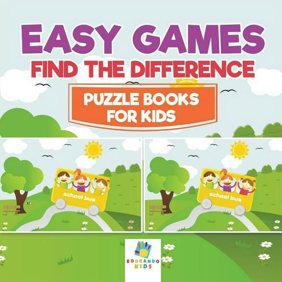 Easy Games Find the Difference Puzzle Books for Kids, (Paperback)