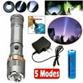 thumbnail image 5 of Rechargeable LED Flashlight Tactical Police Super Bright Torch Zoomable, 5 of 12