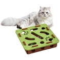 thumbnail image 3 of Methold Juguete rompecabezas para gatos, caja de laberinto de fieltro, enriquecimiento para gatos de interior, equipado con tres campanas, Juguetes para gatos tipo+5, 3 of 6