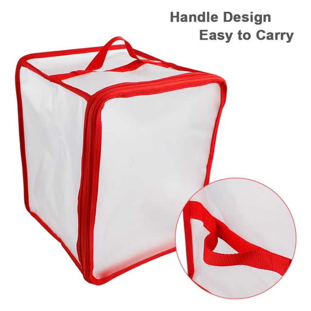 Christmas Gift Storage Box,Transparent Storage Organizer Case Christmas Tree Decorations Transparent Storage Organizer Extended Durability