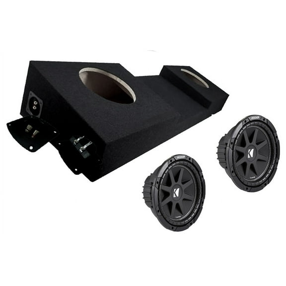 Kicker 43C104 10" Comp C10 Series Sub & TRUCK572X10 Dual 10 Truck Box w/ Console