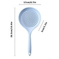 thumbnail image 3 of ZZkhGO Silicone Slotted Serving Spoon, Food Grade High Temperature Noodle Strainer, Long Handle Non Stick Kitchen Ladle for Soup Pasta, 3 of 7