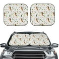thumbnail image 2 of Fotbe German Shepherd Dog 2-Piece Car Windshield Sun Shade | Sun Blocker for Car Windshield | Foldable Automotive Interior Accessories for Sun Protection-Medium, 2 of 6