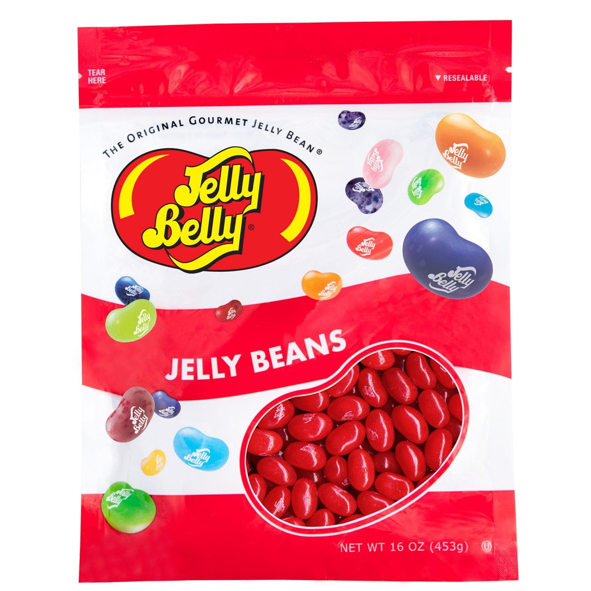JELLY BELLY Cinnamon Jelly Beans, 16 oz (1 lb) Resealable Bag