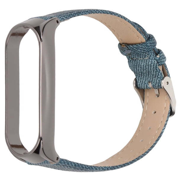Correa De Reloj Con Patrón De Tela Vaquera, Correas De Muñeca Retro De Repuesto Para Mi Band 6, Estilo De Hebilla NFC