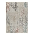 thumbnail image 2 of Ox Bay Evan 2'6" x 8' Indoor Runner Rug – Ivory & Multicolor Arrow Stripe Pattern, Durable Performance Hallway Rug, 2 of 6