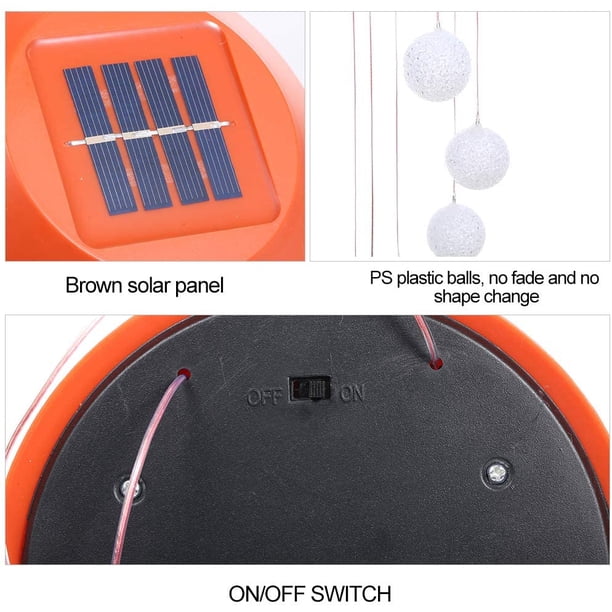 Luz LED suspendida para jardín Luz solar de regalo que cambia de color