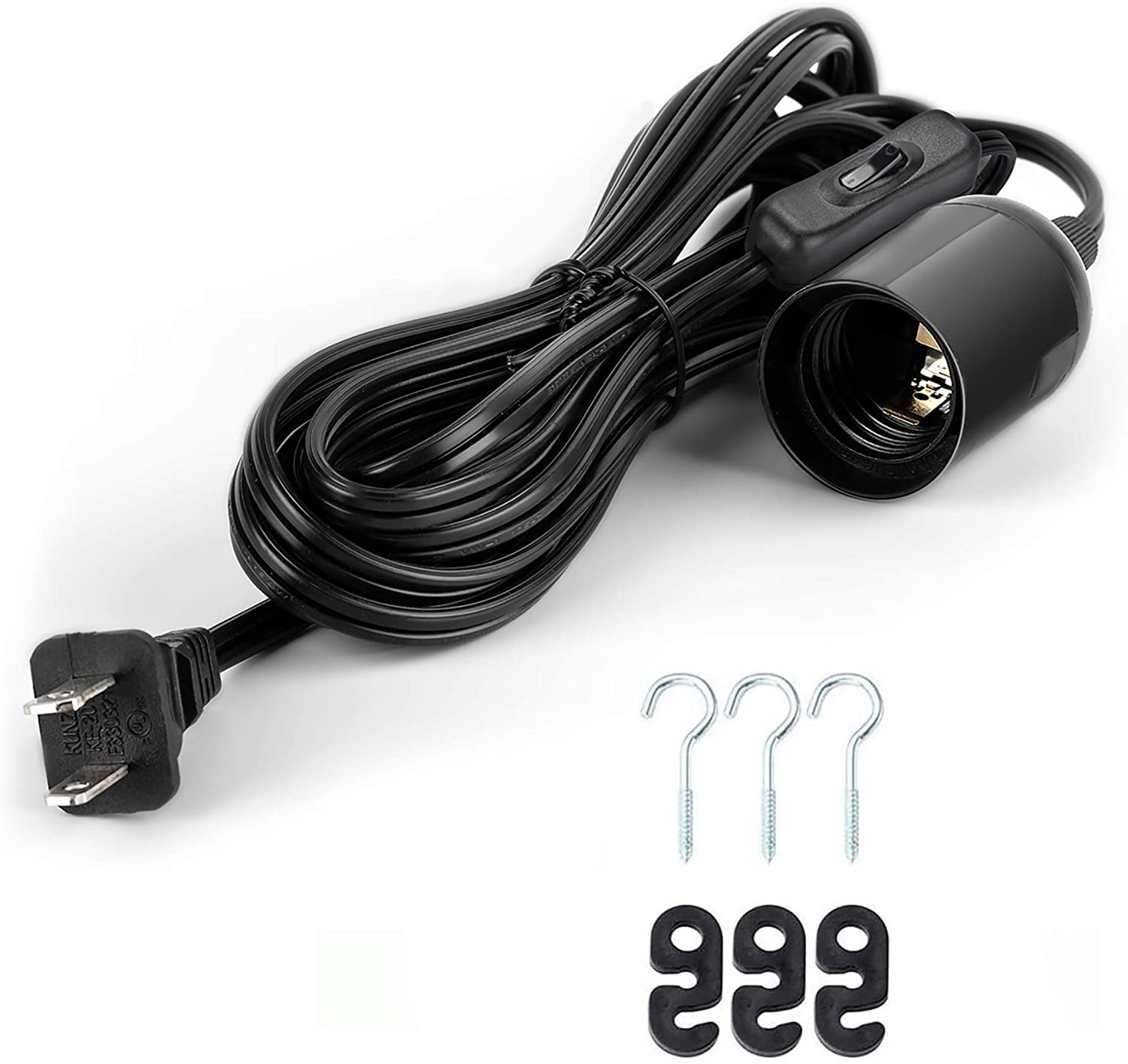 UL 15ft Extension Hanging Lantern Cord Cable JACKYLED 360W with E26 E27