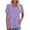 Purple, variant on Women's Spring/Summer Printed Round Neck Sleeve Short Sleeve Top Trendy Puff Short Sleeve T Shirts Cute Flowy Pleated Blouses Casual Crewneck Tunics Tee,Light Blue,2XL