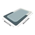 thumbnail image 3 of Ohufall 16Inx24In Bathroom Rugs Non Slip Washable Rugs Crystal Velvet Super Absorbent Quick Dry Rubber Backing Bath Rug For Bathtub Shower Room Front, 3 of 4
