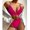 Hot Pink, variant on Ofreoo Womens Swimsuits Solid Two Piece Bikini Set Tankini Bra Swimsuit Praty Bathing Suit Deal of the Week