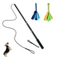 thumbnail image 1 of Muyoka Perros Flirt Lure Pole Stick Toys Mascota Interactiva Chasing Tail Teaser Varita Entrenamiento Masticar Cuerda Muyoka Hogar, 1 of 7
