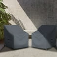 thumbnail image 5 of Covers & All Outdoor Chair Cover 12 OZ Pack of 2 Waterproof - 100% Weather Resistant Customize cover Stackable /Patio Chair covers with Air Pocket & Drawstring for Snug Fit (32"L x 37"D x 36"H, Grey), 5 of 6