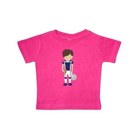 

Inktastic Cute Boy Brown Hair Rugby American Football Gift Baby Boy T-Shirt