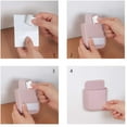 thumbnail image 2 of 1 Pack Boîte de Rangement Murale Non Perforée pour Articles Ménagers Quotidiens, Adaptée pour Placer Toutes Sortes de Télécommandes, Stylos, Notes Post-it, Téléphones Portables et Autres Petits Objets (Rose), 2 of 5