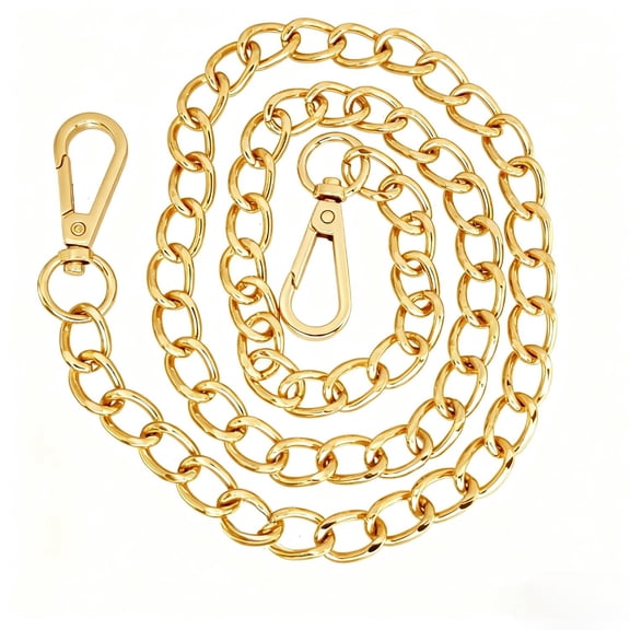 Gold Chain for Purse Crossbody Strap for Wallets, Backpacks 43 Inch