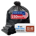 thumbnail image 1 of Bolsas de basura Reli. SuperValue, 55 a 60 galones, resistentes, 150 quilates, 1 of 7