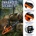 thumbnail image 5 of 58CC Gas Chainsaw 20 Inch, Powerful 2-Stroke Petrol Top Handle Chain Saw, Heavy Duty Gas Powered Chainsaw for Tree Cutting, Wood Trimming, Firewood, 5 of 8