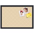 thumbnail image 2 of PinPix 22x15 Custom Cork Bulletin Board Peaks Modern Pattern Beige Poster Board Has a Fabric Style Canvas Finish, Framed in Peaks Modern Pattern Beige, by ArtToFrames (PinPix-1792), 2 of 6