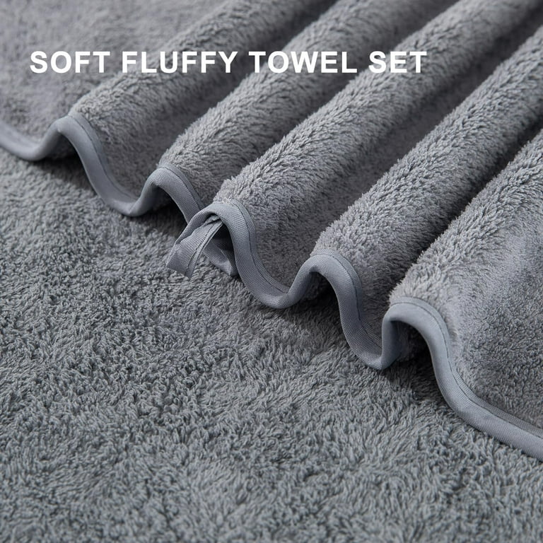 Three Piece Towel Set Jet Black Washcloths Men's Towels and Girls Towels,  Cotton Washcloth, 1 Count