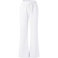 thumbnail image 3 of Womens Oceanside Pant, Linen, Pockets Comfortable Breathable Summer Beach Cover Up Elastic Drawstring Waist Casual Trousers, 3 of 4