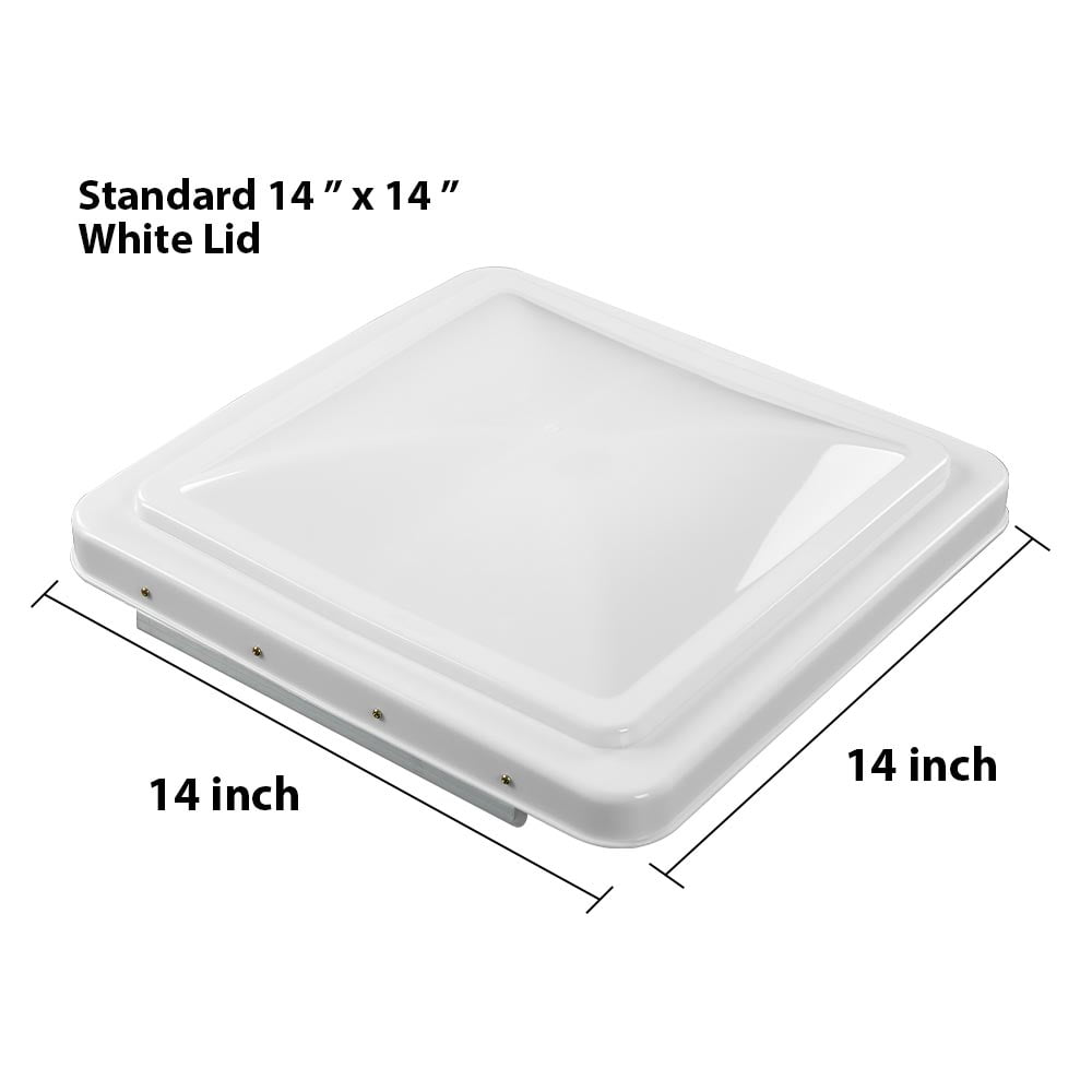 PIT66 14"x14" White Roof Vent Cover Camper RV Trailer Ventline Fit For Ventline Elixir