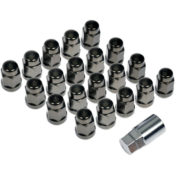 Dorman 711-635H Wheel Lug Nut for Specific Models, Gunmetal (Pack of 21)