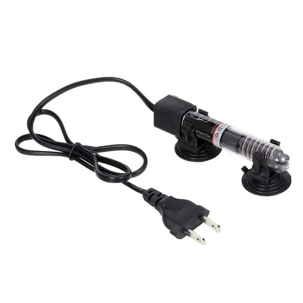 Bienvenido Calentador sumergible para acuarios, 25 W, varilla calefactora para tanques de peces, calentador para acuario, 26 ℃, termostato automático, enchufe estadounidense de 110 a 240V