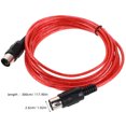 thumbnail image 2 of unbranded Cable En Espiral Para Electrónico Rojo Compatible Con Sintetizadores Y Pianos Digitales, 2 of 8