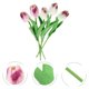 thumbnail image 3 of GOOHOCHY 5 UNIDS Flores artificiales de tulipán Flower Flower para la decoración del escritorio del hogar de la fiesta de boda, 3 of 7