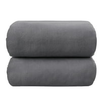 NC Microfiber Bath Towels 2 Pack Towel Sets (35" x 70") - Extra Absorbent, Fast Drying, Grey
