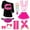 Pink-Mouth, variant on 80s Costume Accessories for Women, T-Shirt Tutu Fanny Pack Headband Earring Necklace Fishnet Gloves Legwarmers Party Accessories For Women