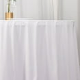 thumbnail image 3 of BalsaCircle 132 in White Scuba Polyester Round Tablecloth Party Linens Events Reception Decorations Supplies, 3 of 8
