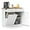 White, variant on Tilt Out Trash Cabinet, Kitchen Island with 2 Drawers & Adjustable Shelf, Rubber Wood Countertop, Freestanding Laundry Hamper, Recycle Bins Pet Proof Garbage Can Holder (Black)