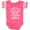 Football Pink and White, variant on Inktastic Handpicked for Earth by My Great Aunt in Heaven Boys or Girls Baby Bodysuit