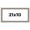 Hans, variant on 21x10 Frame Silver Real Wood Picture Frame Width 1.25 Inches | Interior Frame Depth 0.5 Inches |