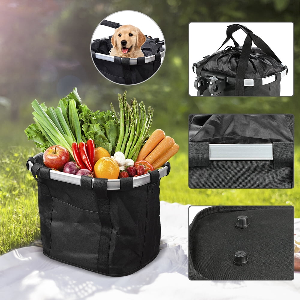 Docooler Bike Basket Detachable Bicycle Front Basket Black