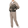 thumbnail image 1 of Otoño e invierno, nueva sudadera informal suelta de Color a juego para hombre, traje deportivo Pompotops  oipoqjl29059, 1 of 9