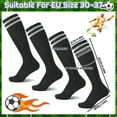 thumbnail image 7 of Hengguang 4 Pairs Kids Soccer Socks, Over Knee Boys Soccer Socks for Children Aged 5-12 to Playing Sports, 7 of 7